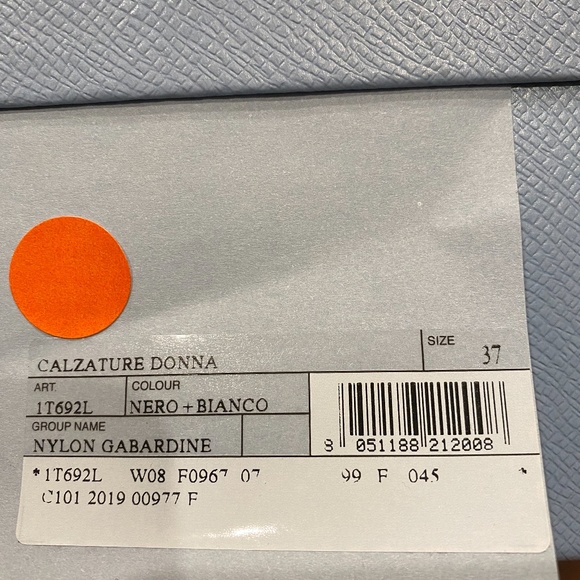 Prada  Black Tessuto Studded Strap High Sneaker - Picture 3 of 8